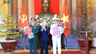 Phong hàm Đại tướng cho hai ông Tô Lâm và Lương Cường