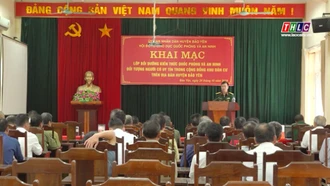 Bảo Yên bồi dưỡng kiến thức quốc phòng, an ninh cho 70 người có uy tín