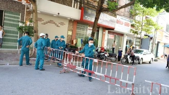 Phường Cốc Lếu thành lập chốt kiểm soát tạm thời trên tuyến đường Hồng Hà