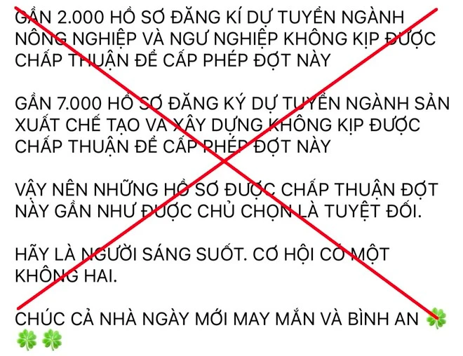 Thông tin không chính xác được đăng tải trên mạng xã hội.