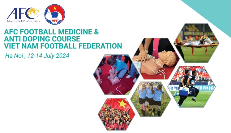 Liên đoàn Bóng đá Việt Nam (VFF) tổ chức chương trình tập huấn Y học thể thao tại Hà Nội, diễn ra từ ngày 12/7 đến 15/7/2024.