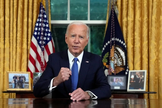 Tổng thống Mỹ Joe Biden phát biểu tại Nhà Trắng hôm 24/7.