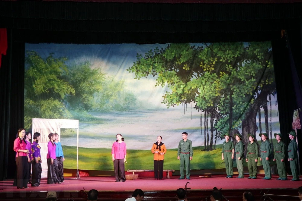 Một tác phẩm biểu diễn tại Hội diễn sân khấu không chuyên tỉnh Hải Dương năm 2023.