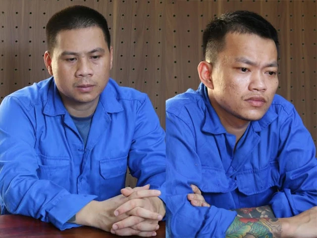 Trần Văn Vinh và Đỗ Trung Quân trong đường dây cá độ bóng đá.