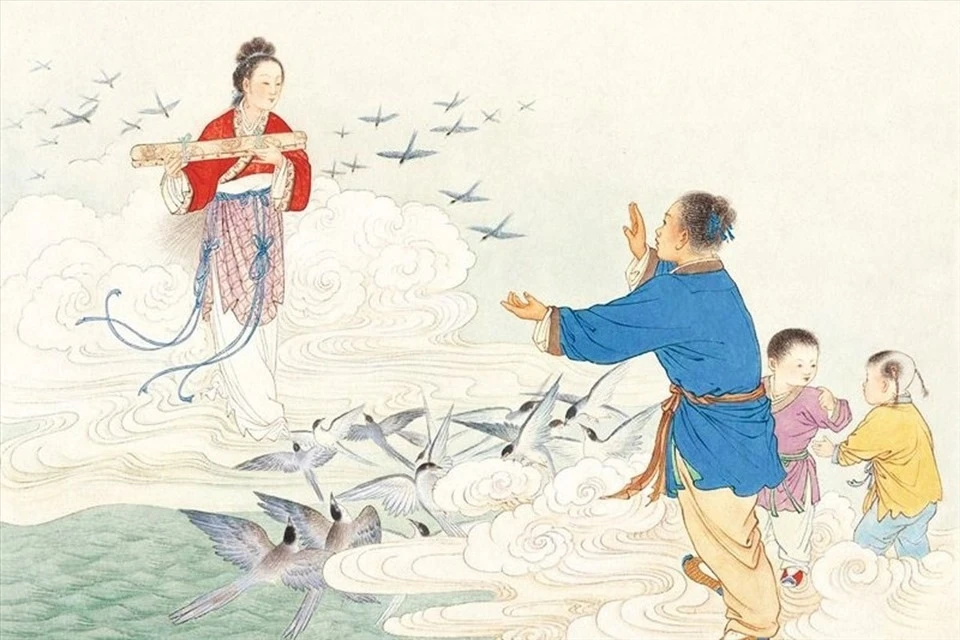 Lễ Thất tịch gắn liền với sự tích Ngưu Lang Chức Nữ.