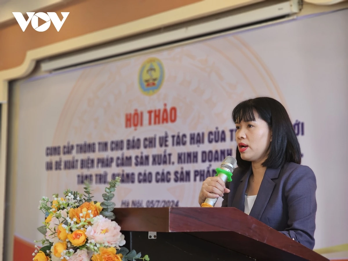 Bà Đinh Thị Thu Thủy, Phó Vụ trưởng Vụ Pháp chế, Bộ Y tế.