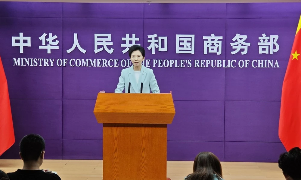 Người phát ngôn Bộ Thương mại Trung Quốc, bà He Yongqian.