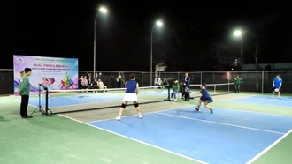 Sôi nổi giải Pickleball tại Bệnh viện Đa khoa tỉnh