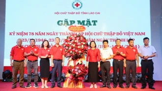 Gặp mặt kỷ niệm 33 năm thành lập Hội Chữ thập đỏ tỉnh Lào Cai