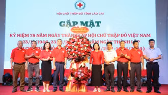 Gặp mặt kỷ niệm 33 năm thành lập Hội Chữ thập đỏ tỉnh Lào Cai