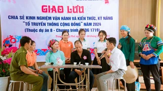 Sôi nổi chương trình giao lưu, chia sẻ kỹ năng của tổ truyền thông cộng đồng