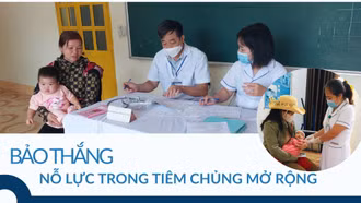 Bảo Thắng nỗ lực trong tiêm chủng mở rộng