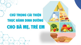 Chú trọng cải thiện thực hành dinh dưỡng cho bà mẹ, trẻ em