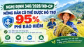 Nông dân có thể được hỗ trợ tới 95% phí bảo hiểm