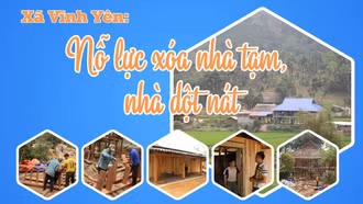 Xã Vĩnh Yên: Nỗ lực xóa nhà tạm, nhà dột nát