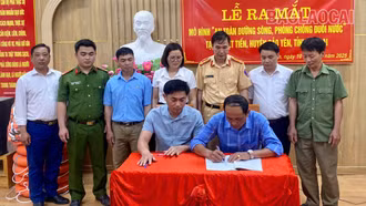 Ra mắt mô hình “An toàn đường sông, phòng chống đuối nước” tại xã Việt Tiến