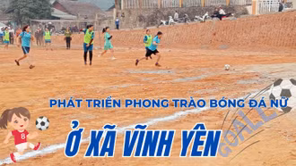 Phát triển phong trào bóng đá nữ ở xã Vĩnh Yên