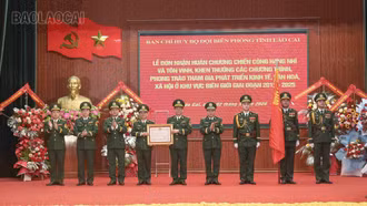 Ban Chỉ huy BĐBP tỉnh đón nhận Huân chương Chiến công hạng Nhì