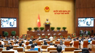 Quang cảnh Phiên thảo luận tại hội trường.