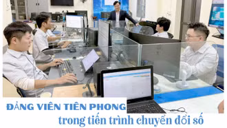 Đảng viên tiên phong trong tiến trình chuyển đổi số 