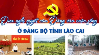Đưa nghị quyết của Đảng vào cuộc sống ở Đảng bộ tỉnh Lào Cai