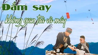 Đắm say không gian trà và mây