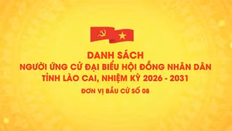 Danh sách chính thức những người ứng cử đại biểu HĐND tỉnh Lào Cai, nhiệm kỳ 2026 - 2031 (đơn vị bầu cử số 8)