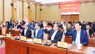 Hội nghị lần thứ 20, Ban Chấp hành Đảng bộ tỉnh khóa XVI thông qua nghị quyết về phương hướng, nhiệm vụ năm 2025