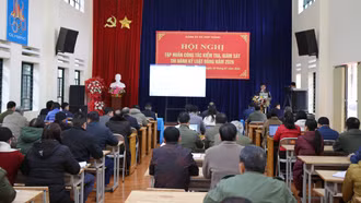 Đảng ủy xã Hợp Thành tập huấn công tác kiểm tra, giám sát và thi hành kỷ luật Đảng