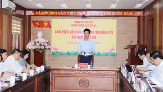 Đoàn Giám sát số 05 của Tỉnh ủy làm việc với Ban Thường vụ Đảng ủy xã Tả Phìn và Ngũ Chỉ Sơn