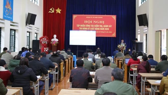 Đảng ủy xã Hợp Thành tập huấn công tác kiểm tra, giám sát và thi hành kỷ luật Đảng