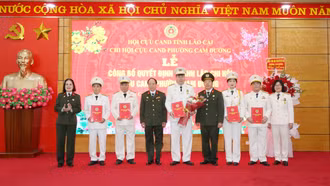 Thành lập Chi hội Cựu Công an nhân dân phường Cam Đường