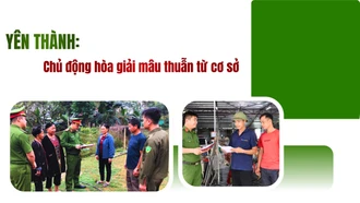 Yên Thành: Chủ động hòa giải mâu thuẫn từ cơ sở