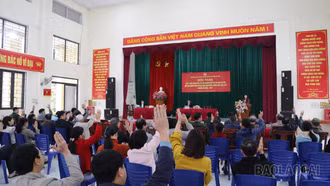 Cử tri Tổ dân phố số 8 Bắc Cường thống nhất cao giới thiệu người ứng cử đại biểu HĐND các cấp, nhiệm kỳ 2026 - 2031