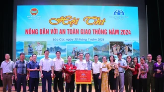 Huyện Bảo Thắng giành giải Nhất Hội thi Nông dân với an toàn giao thông năm 2024