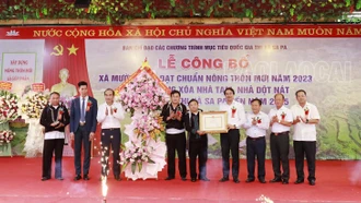  Mường Hoa- xã đầu tiên của tỉnh đạt chuẩn nông thôn mới giai đoạn 2021 -2025