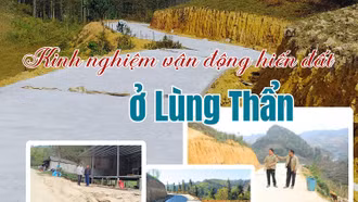 Kinh nghiệm vận động hiến đất làm đường ở Lùng Thẩn