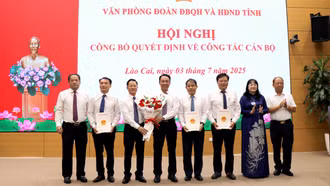 Văn phòng Đoàn đại biểu Quốc hội và Hội đồng nhân dân tỉnh công bố quyết định về công tác cán bộ