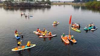 Trải nghiệm chèo SUP, thưởng ngoạn cảnh đẹp hệ đầm phá nước lợ lớn nhất Đông Nam Á