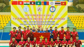 Việt Nam dẫn đầu giải đá cầu vô địch châu Á 2024