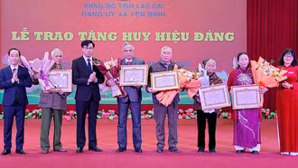 63 đảng viên xã Yên Bình được trao Huy hiệu Đảng đợt 7/11/2025