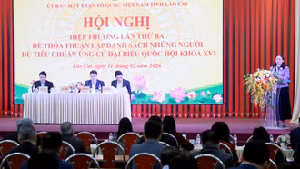 Lào Cai hiệp thương lần 3, lập danh sách người đủ tiêu chuẩn ứng cử đại biểu Quốc hội khóa XVI