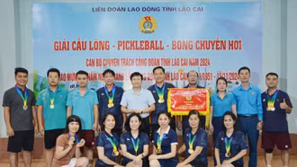 Giải thể thao cán bộ công đoàn chuyên trách Công đoàn tỉnh Lào Cai năm 2024