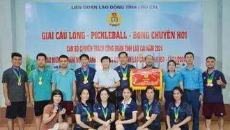 Giải thể thao cán bộ công đoàn chuyên trách Công đoàn tỉnh Lào Cai năm 2024