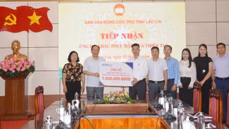 Hơn 247 tỷ đồng ủng hộ người dân tỉnh Lào Cai khắc phục hậu quả thiên tai