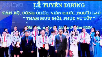 Lào Cai có 1 cá nhân được tuyên dương trong phong trào thi đua “Tham mưu giỏi, phục vụ tốt”