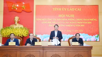 Thực hiện nghiêm túc chỉ đạo về công tác nội chính, phòng chống tham nhũng, lãng phí, tiêu cực và cải cách tư pháp