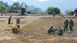 Bộ đội Biên phòng Lào Cai thực hiện 13 công trình chào mừng 80 năm ngày thành lập Quân đội nhân dân Việt Nam