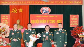 Đại hội Chi bộ Phòng Chính trị, Đảng bộ Ban Chỉ huy Phòng thủ khu vực 1 – Cam Đường