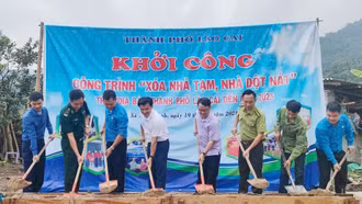 Thành phố Lào Cai: Hỗ trợ kinh phí xây dựng 91 nhà ở cho hộ người có công với cách mạng, hộ nghèo 